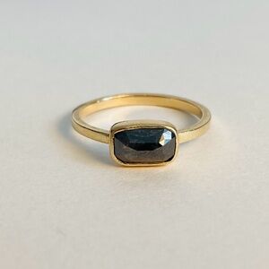 Alexis Russell Black Diamond Engagement Ring